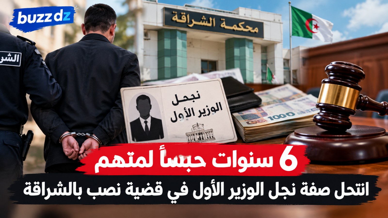6 سنوات حبسا لمتهم انتحل صفة نجل الوزير الأول في قضية نصب بالشراقة