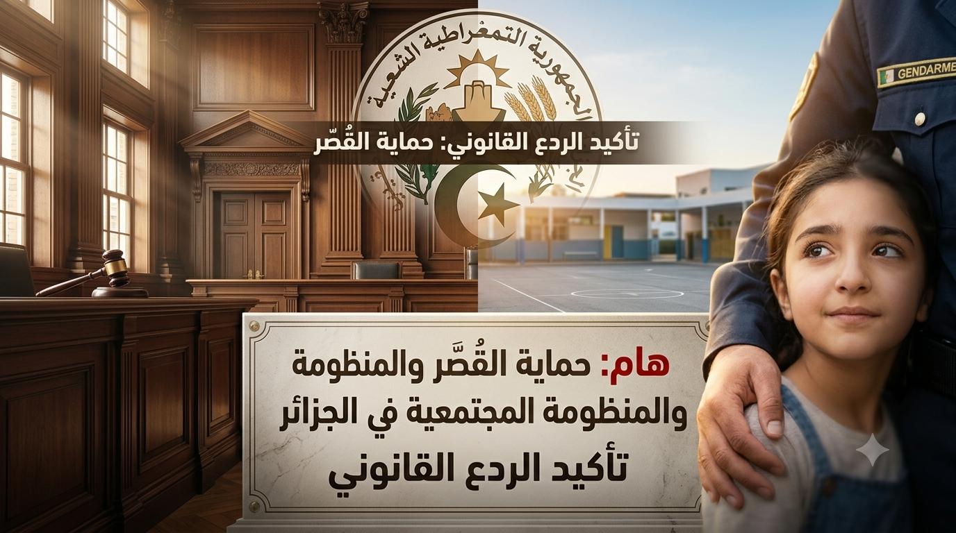 تأكيد الردع القانوني: حماية القُصّر والمنظومة المجتمعية في الجزائر